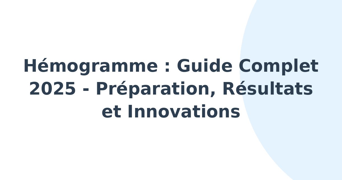 Hémogramme