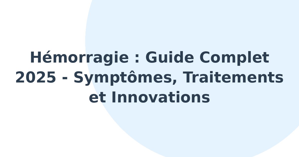 Hémorragie