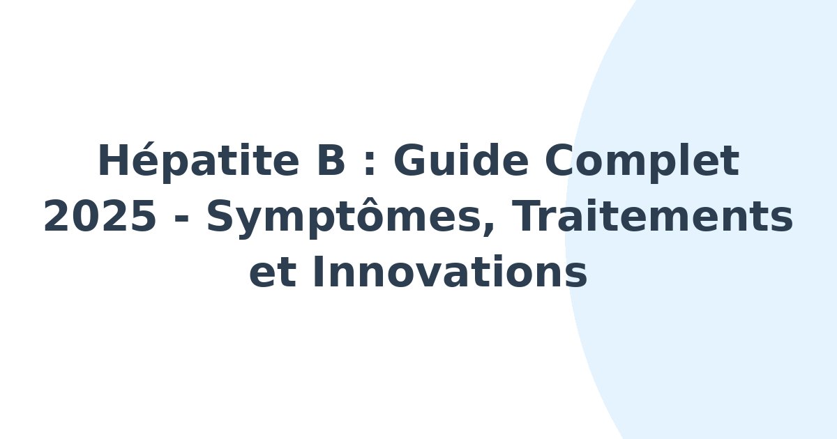 Hépatite B