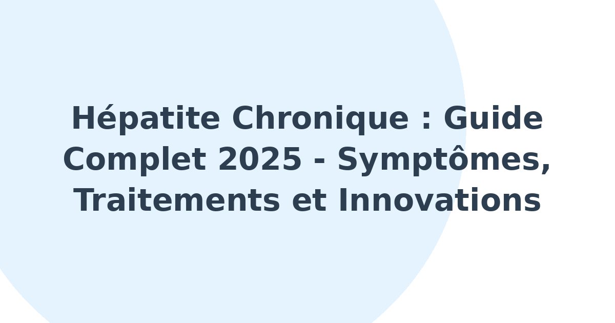 Hépatite chronique
