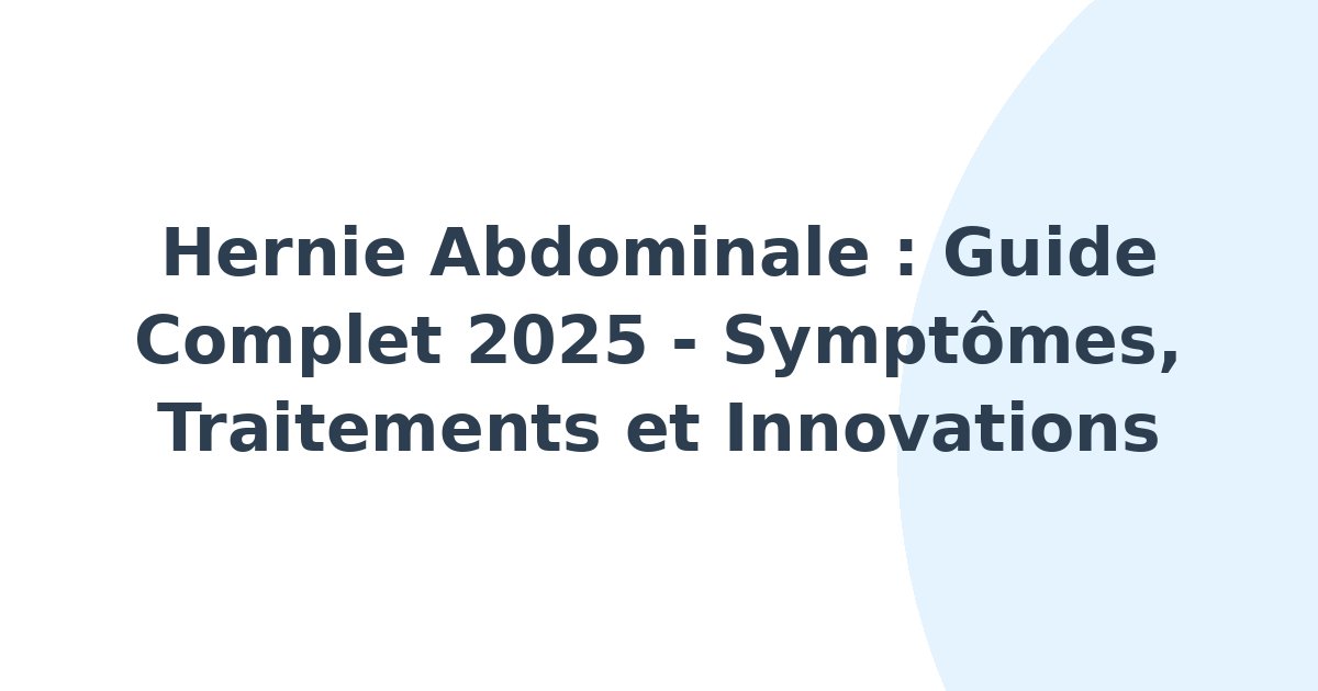 Hernie abdominale