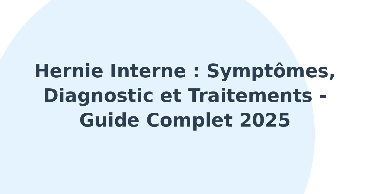 Hernie interne