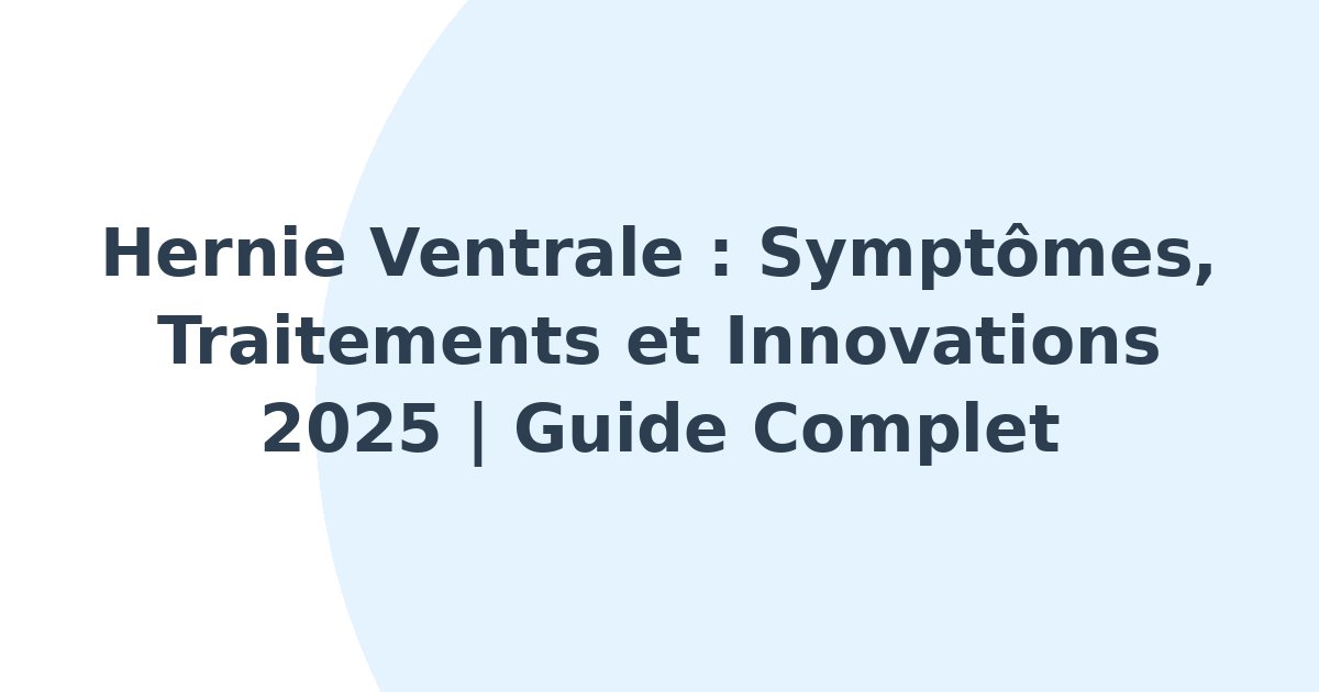 Hernie ventrale