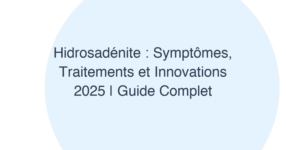 Hidrosadénite