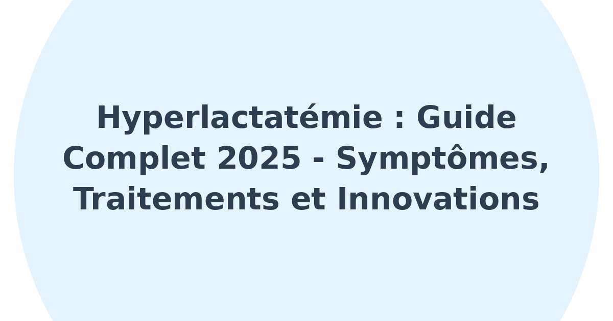 Hyperlactatémie