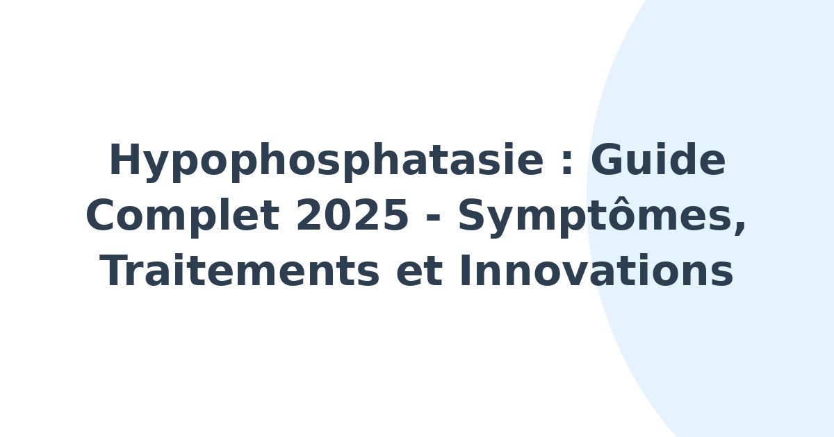 Hypophosphatasie