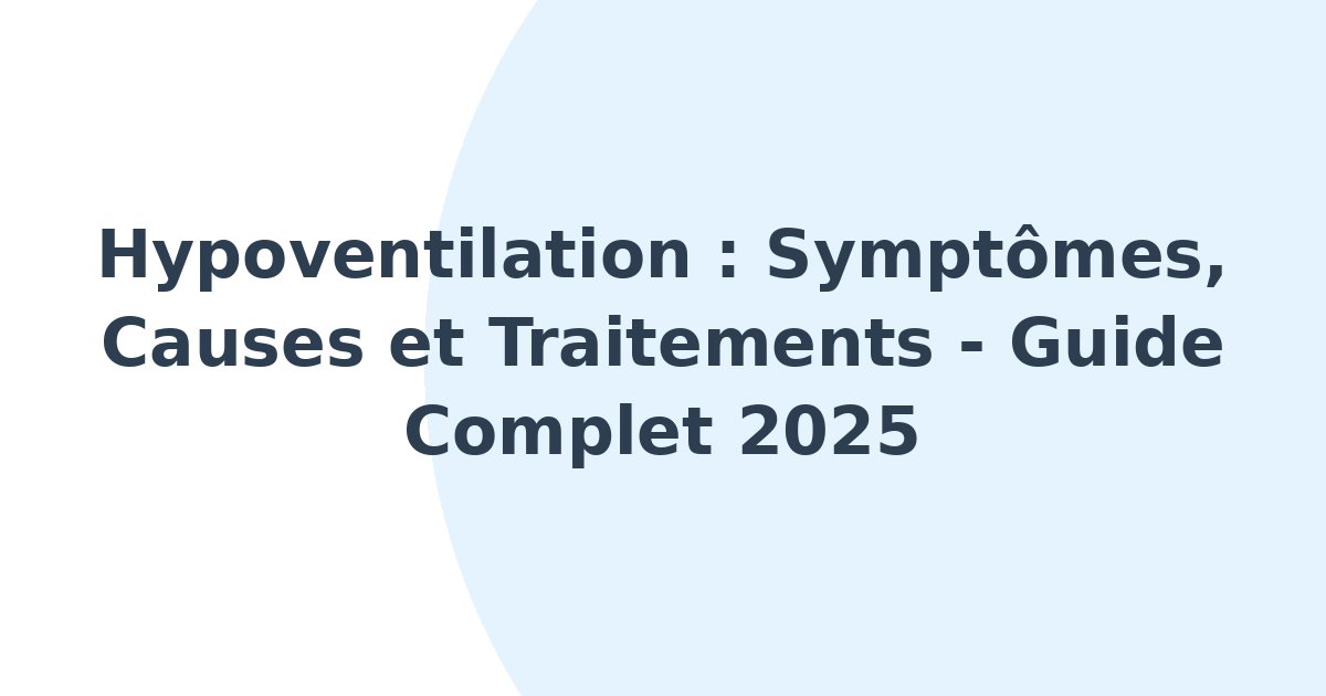 Hypoventilation