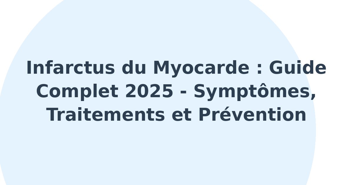Infarctus du myocarde
