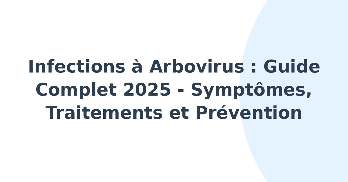 Infections à arbovirus