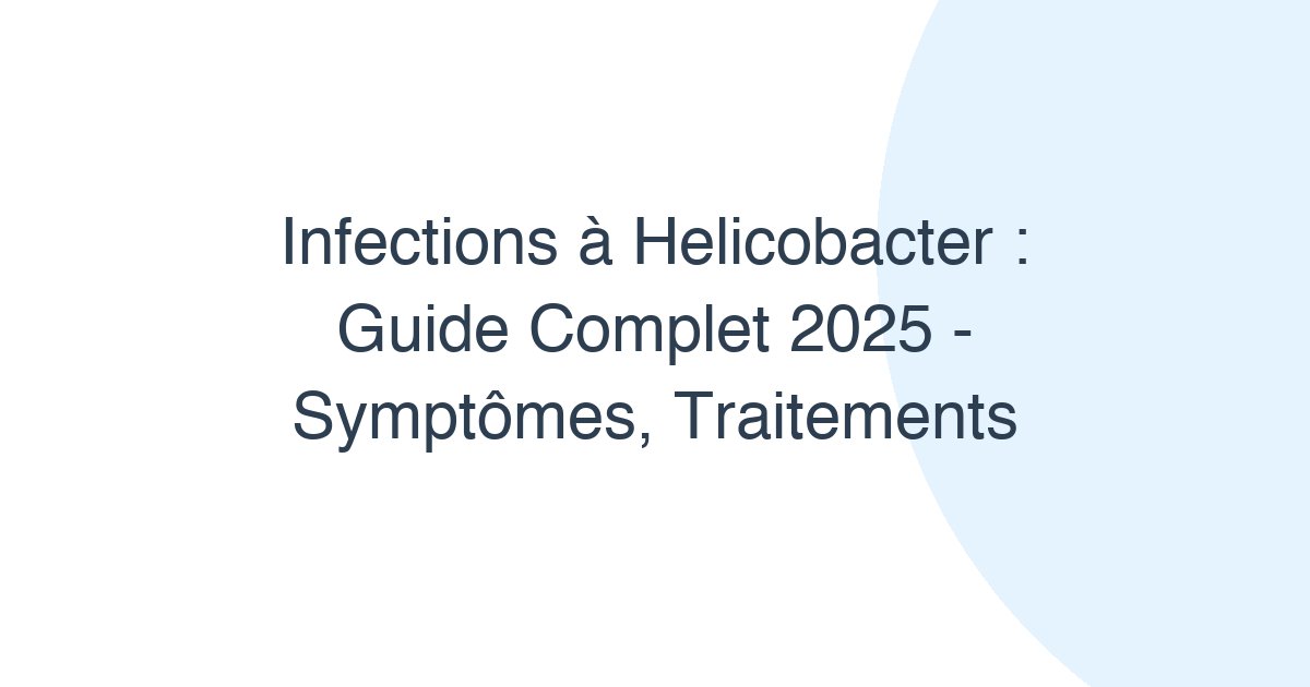 Infections à Helicobacter