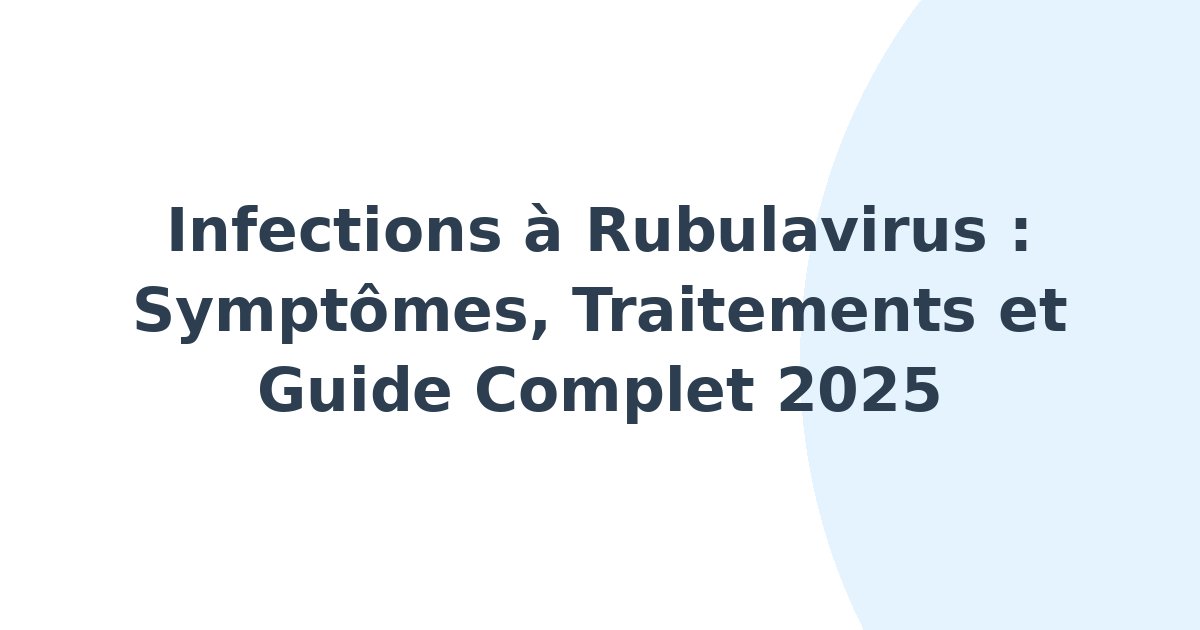 Infections à rubulavirus