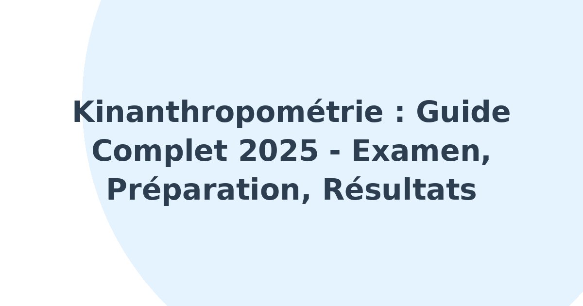 Kinanthropométrie