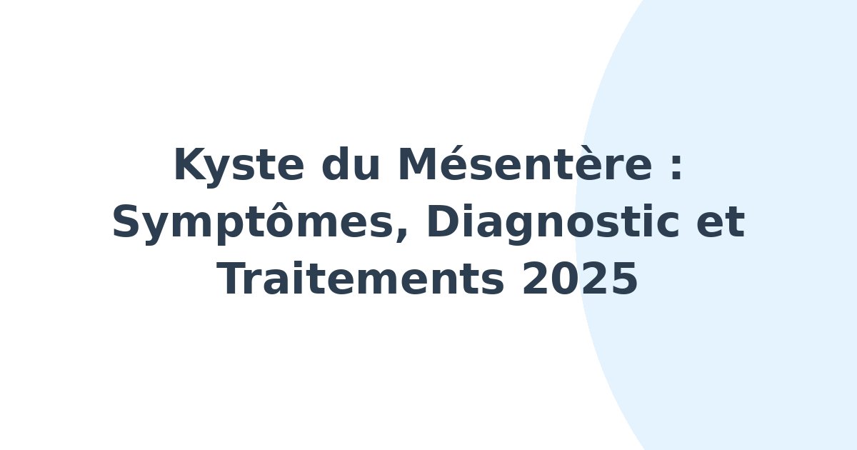 Kyste du mésentère