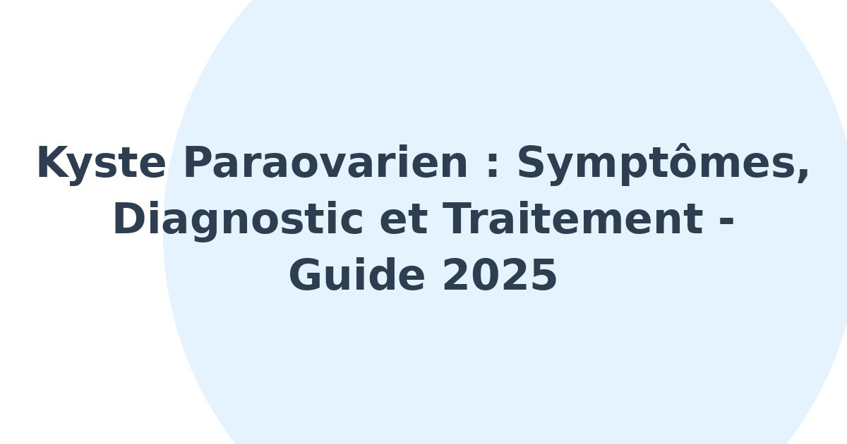 Kyste paraovarien