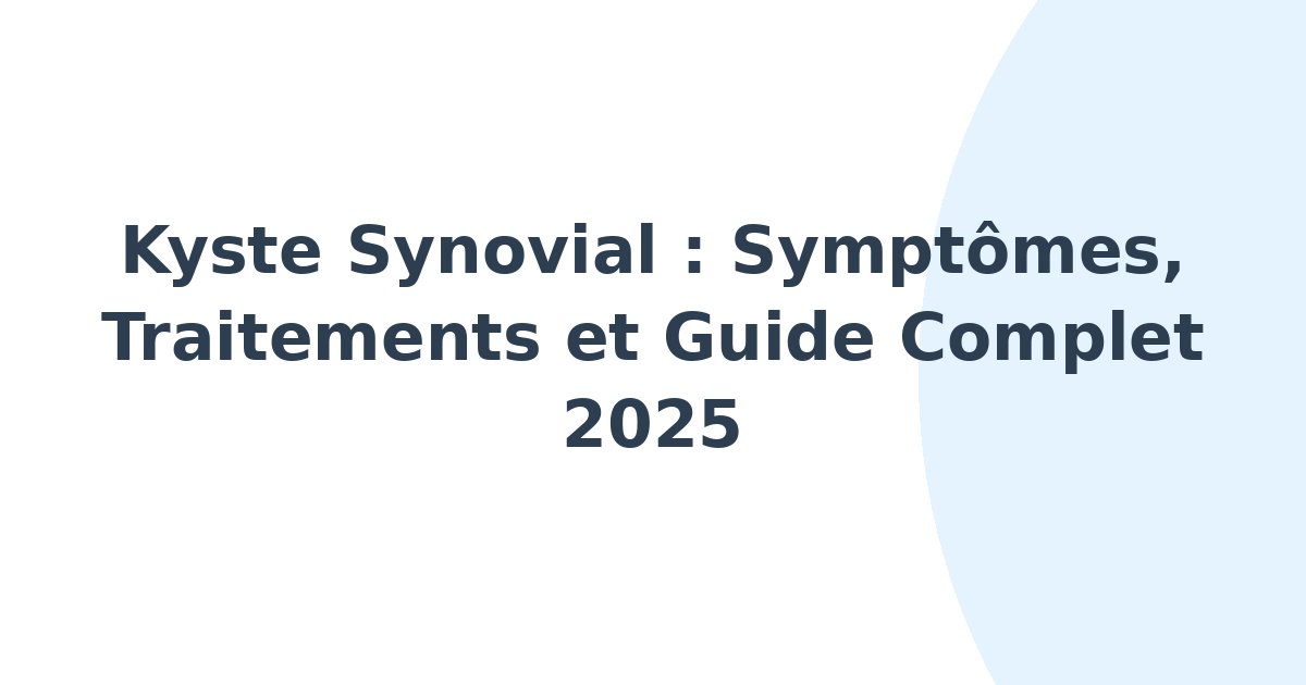 Kyste synovial
