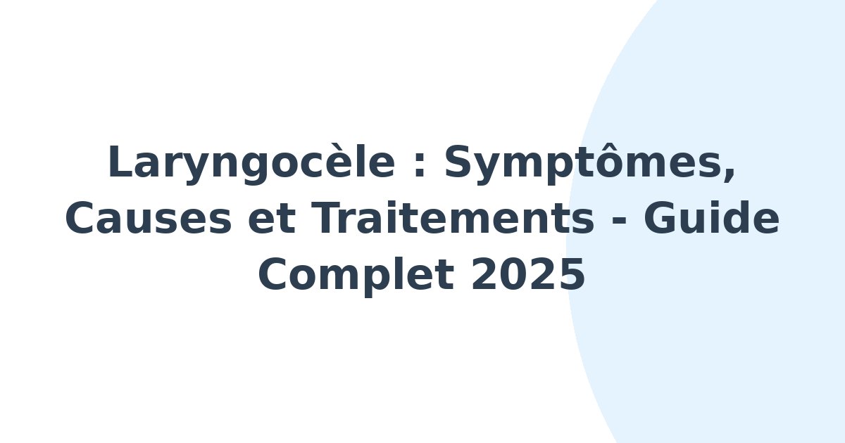 Laryngocèle