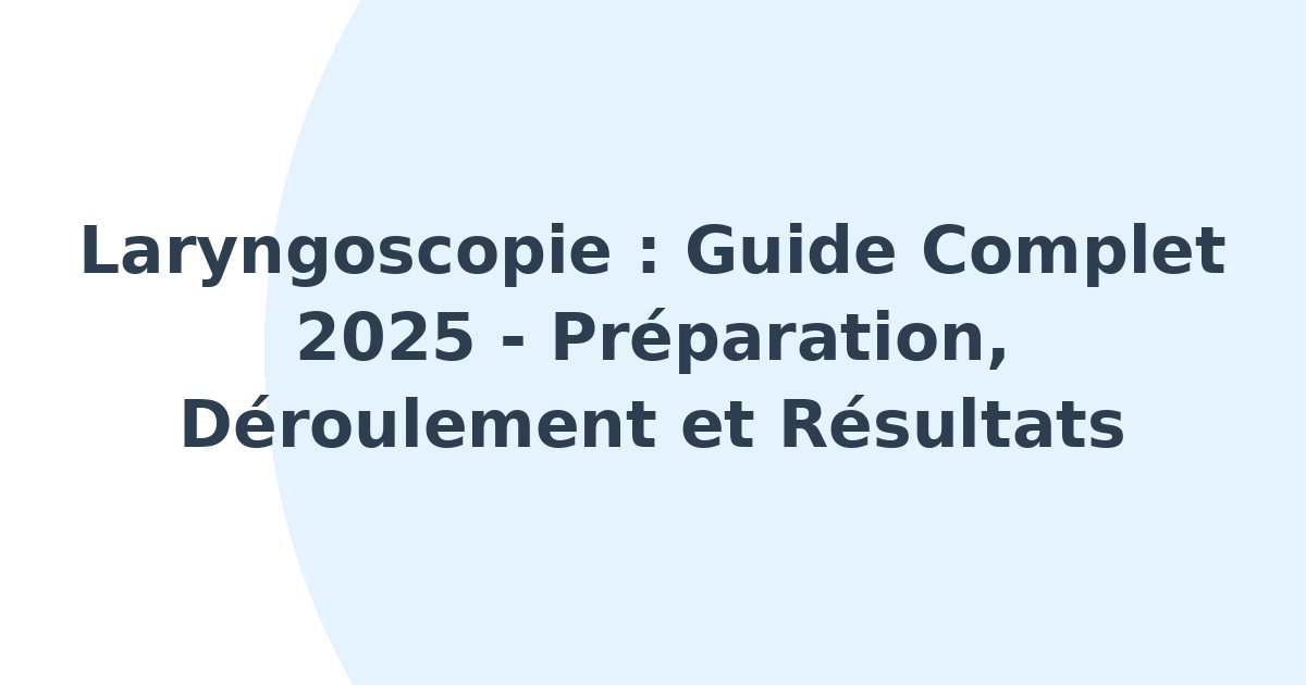 Laryngoscopie
