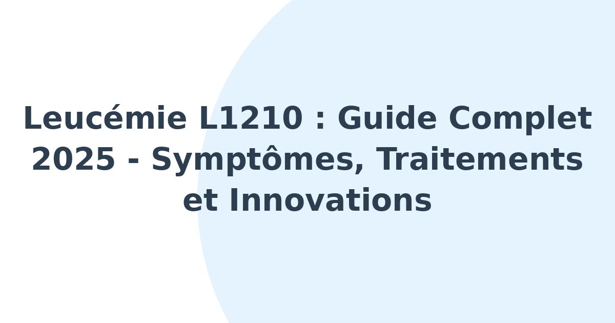 Leucémie L1210