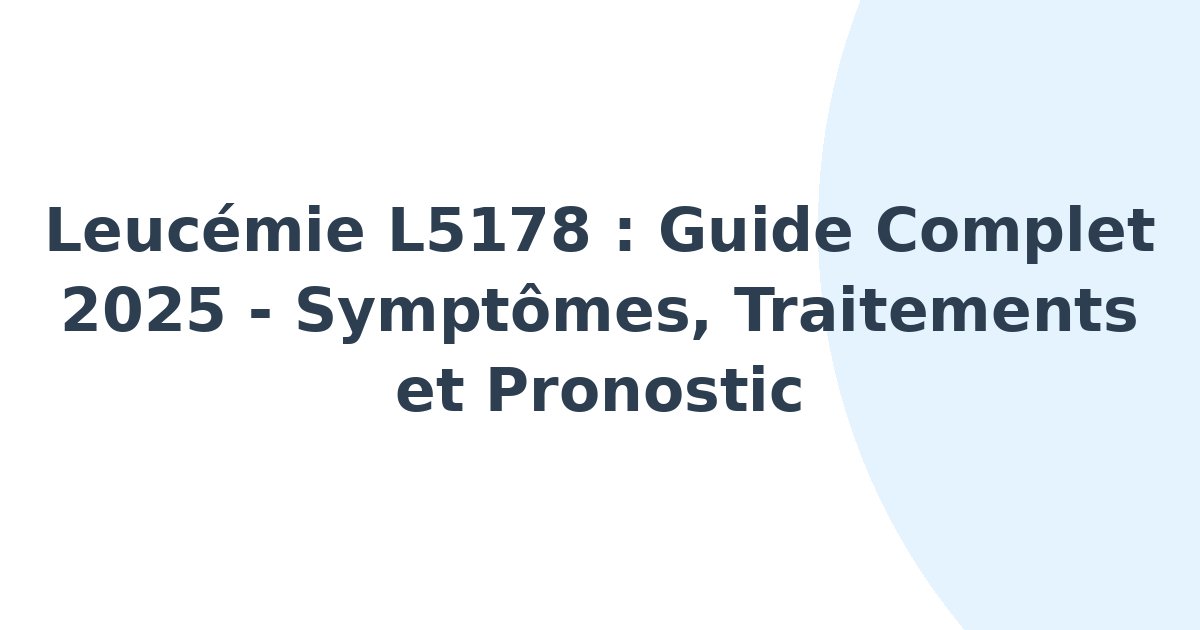 Leucémie L5178