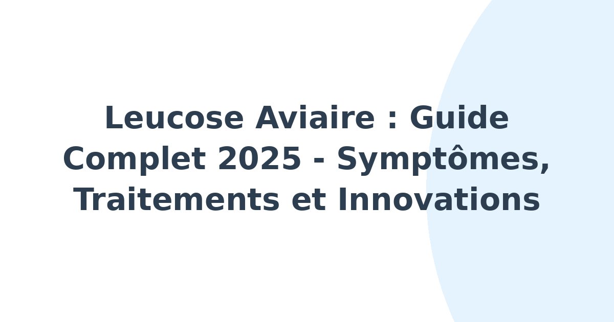 Leucose aviaire