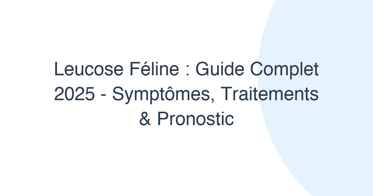 Leucose féline