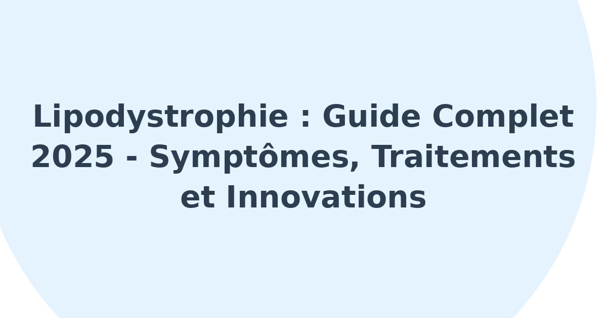 Lipodystrophie