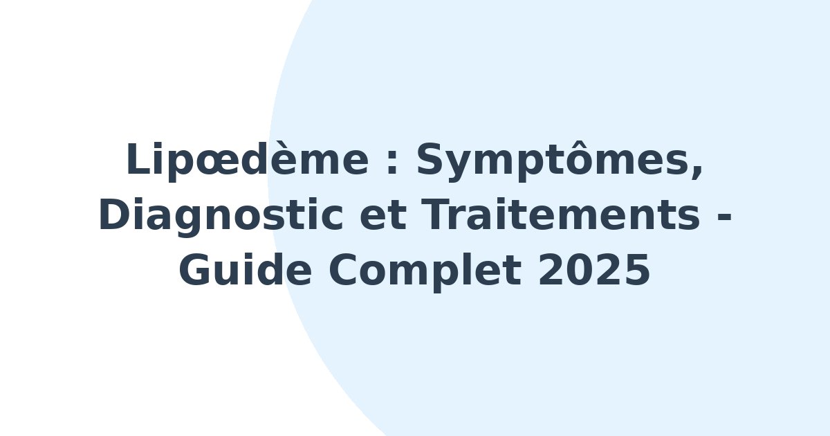 Lipoedème