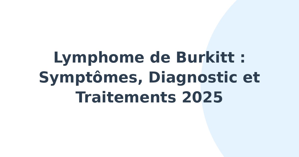 Lymphome de Burkitt