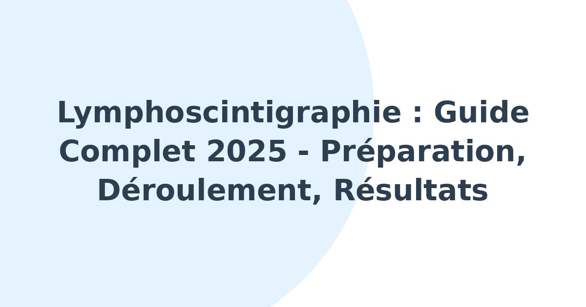 Lymphoscintigraphie