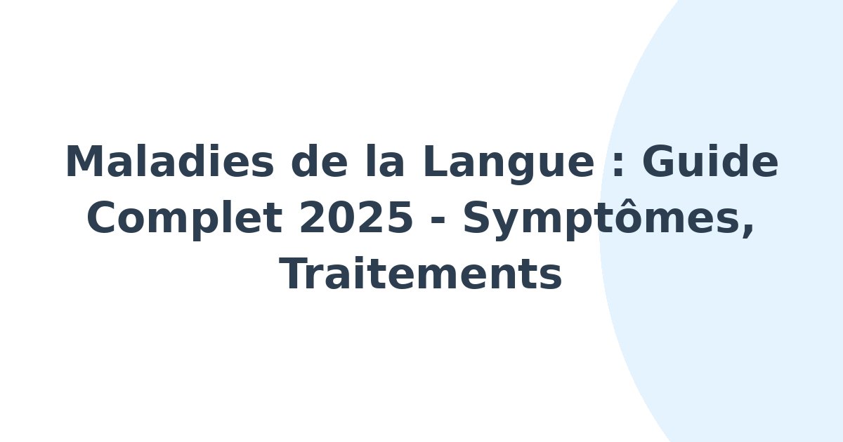 Maladies de la langue