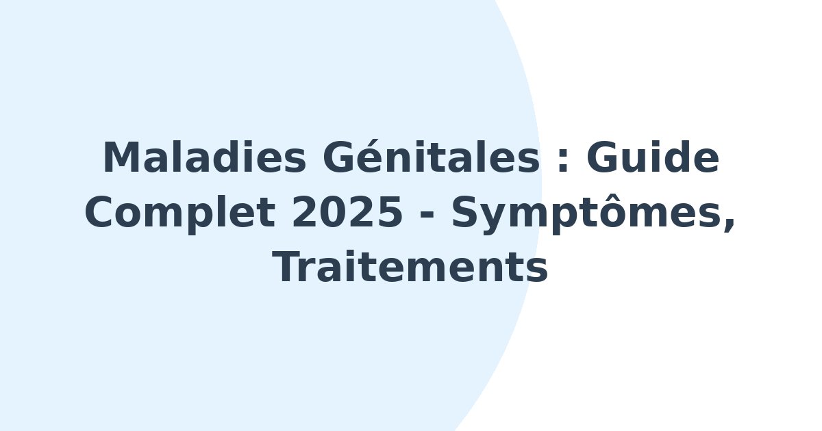 Maladies génitales