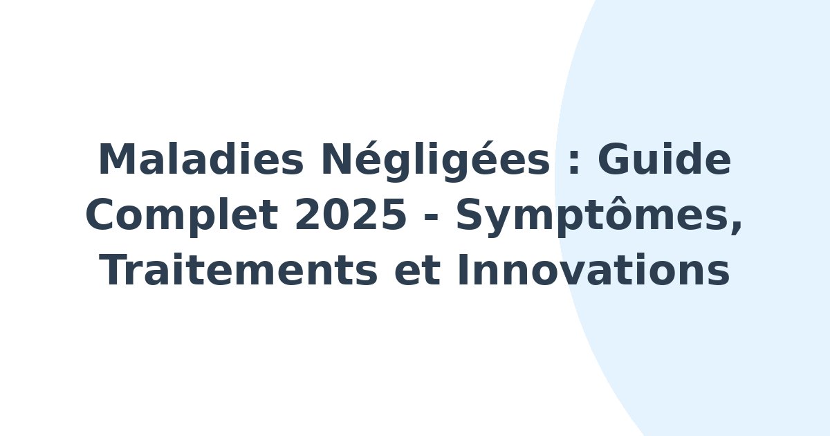 Maladies négligées