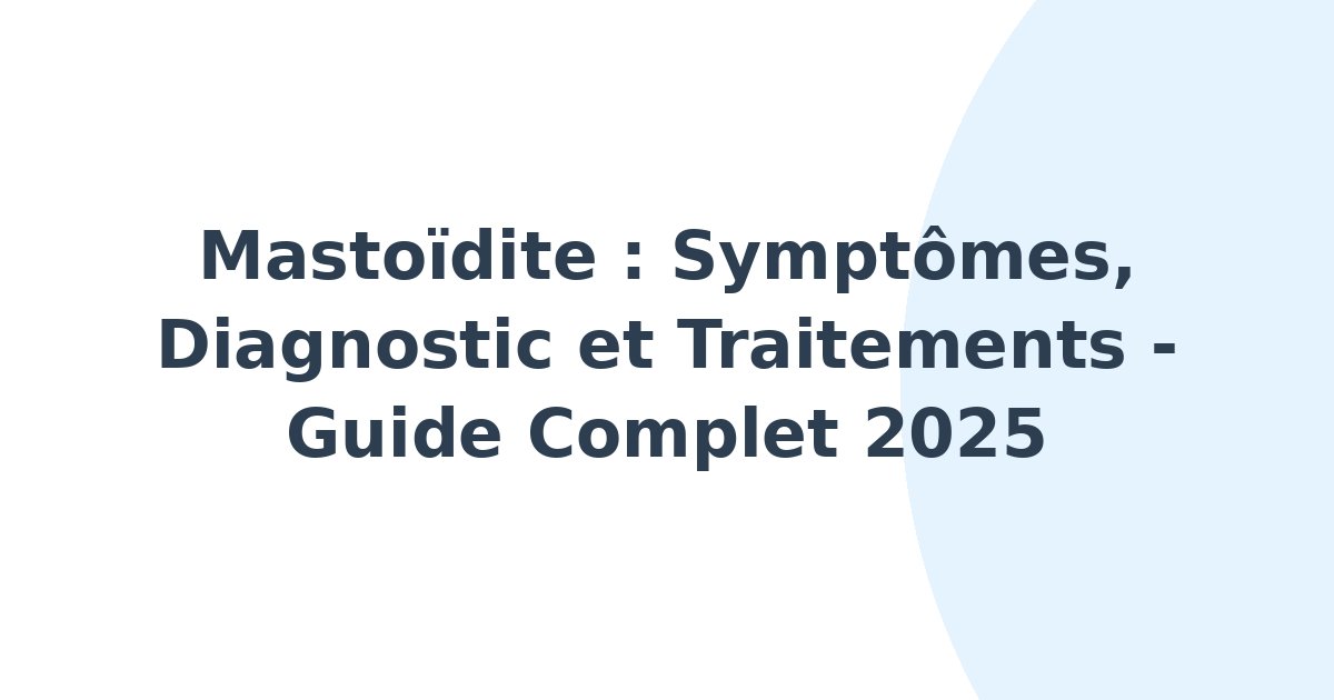 Mastoïdite