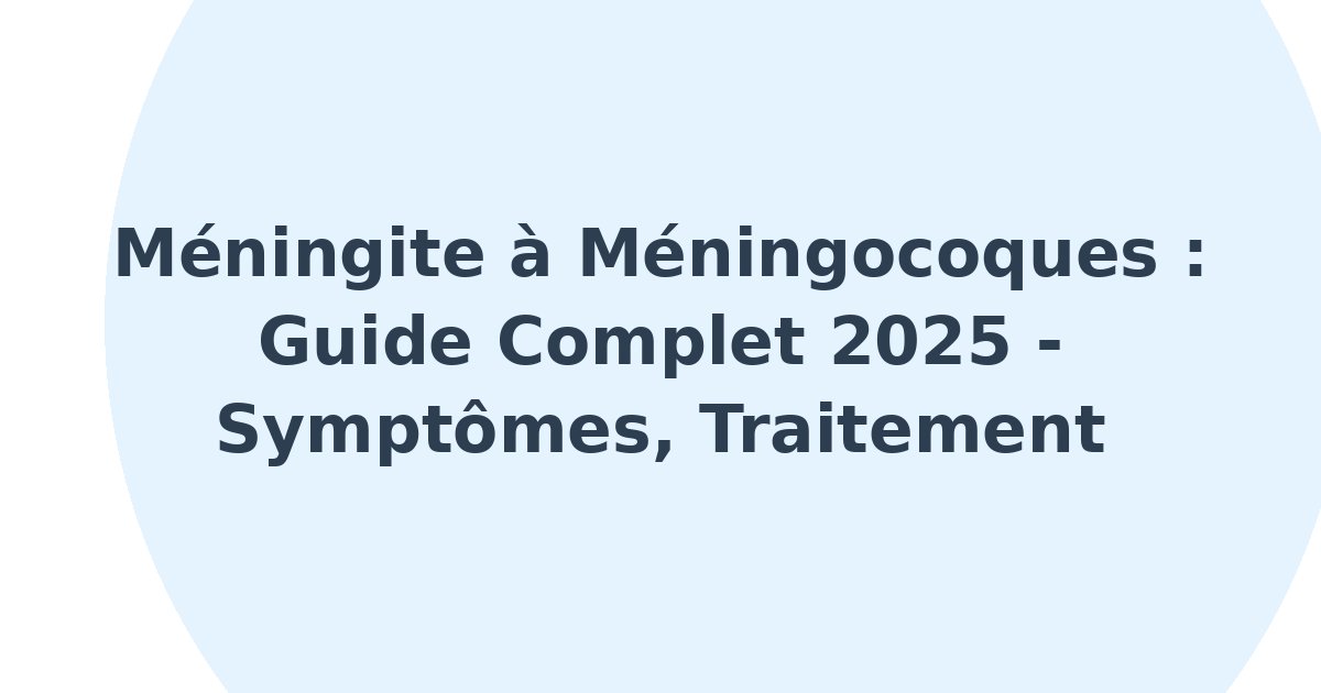 Méningite à méningocoques