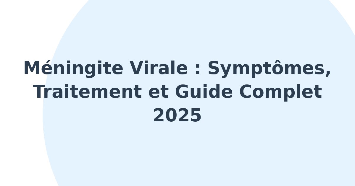 Méningite virale