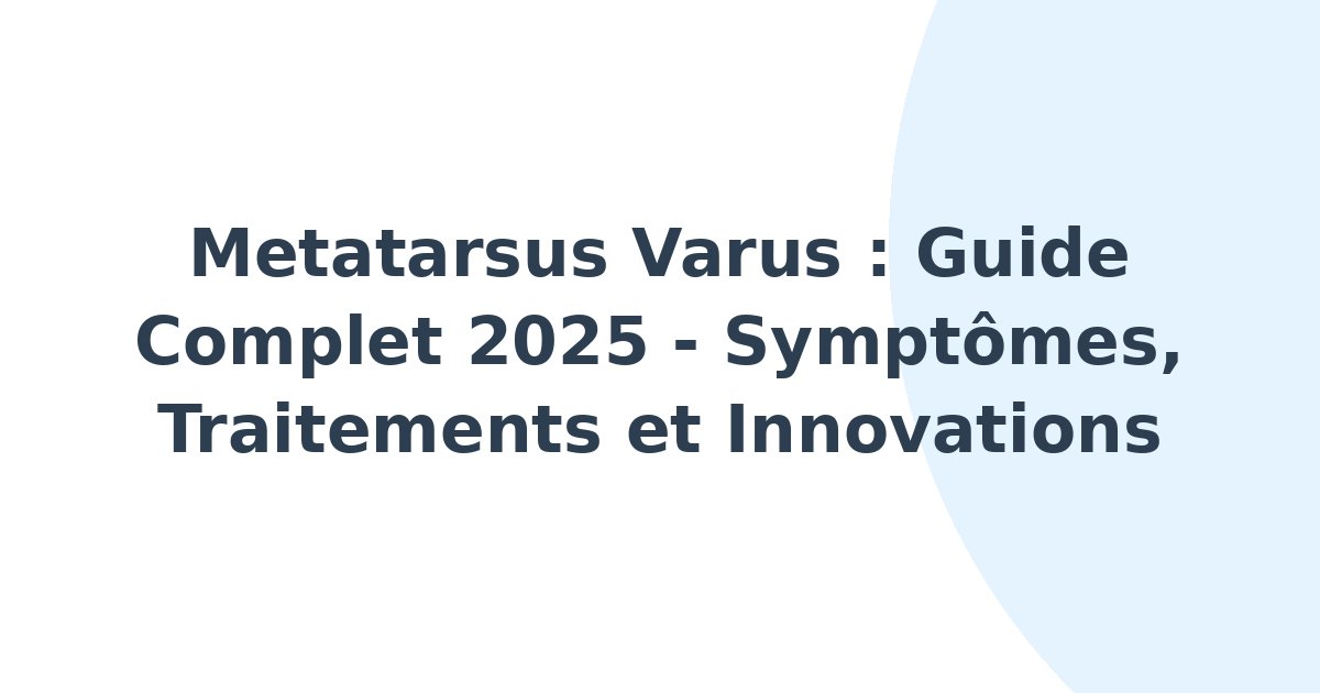 Metatarsus varus