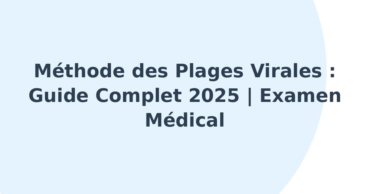 Méthode des plages virales