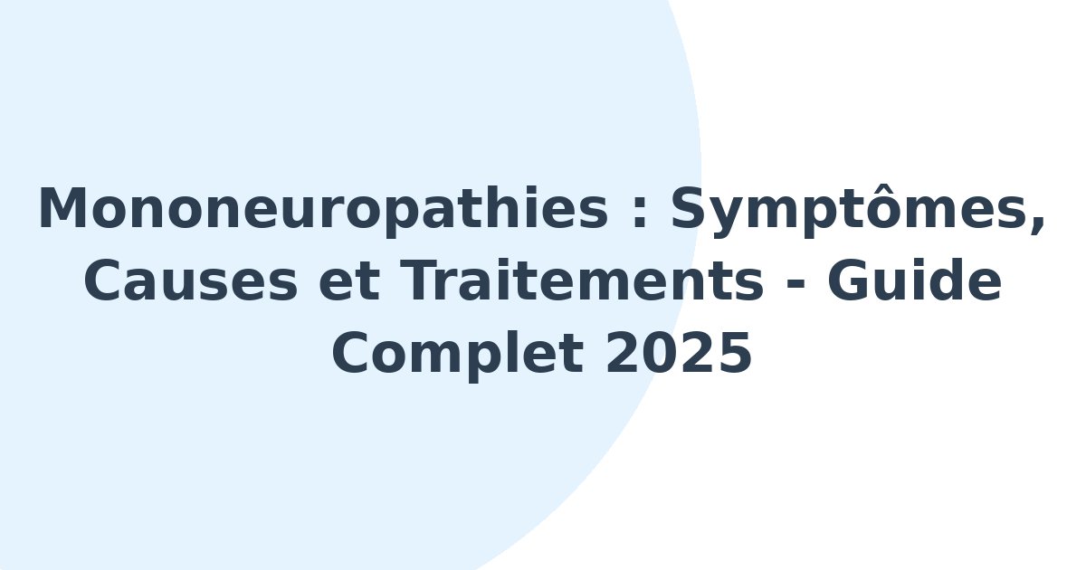 Mononeuropathies