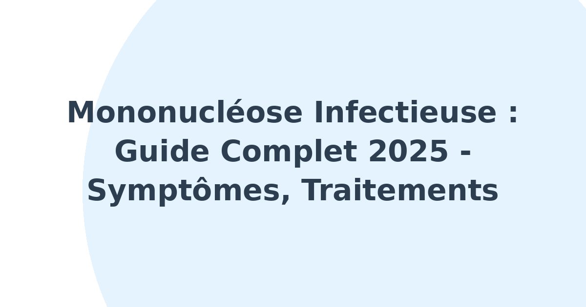 Mononucléose infectieuse