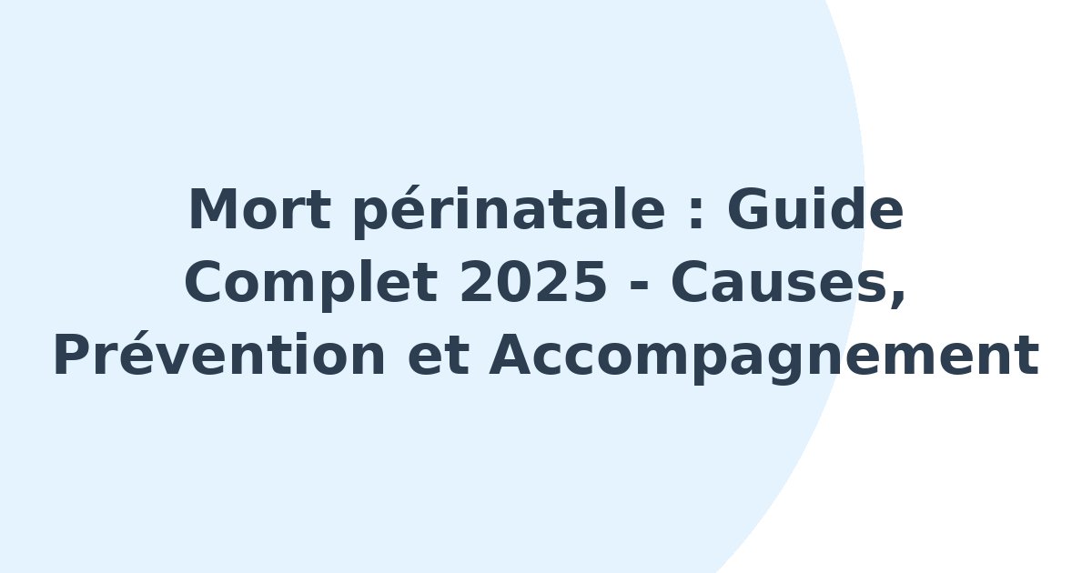Mort périnatale