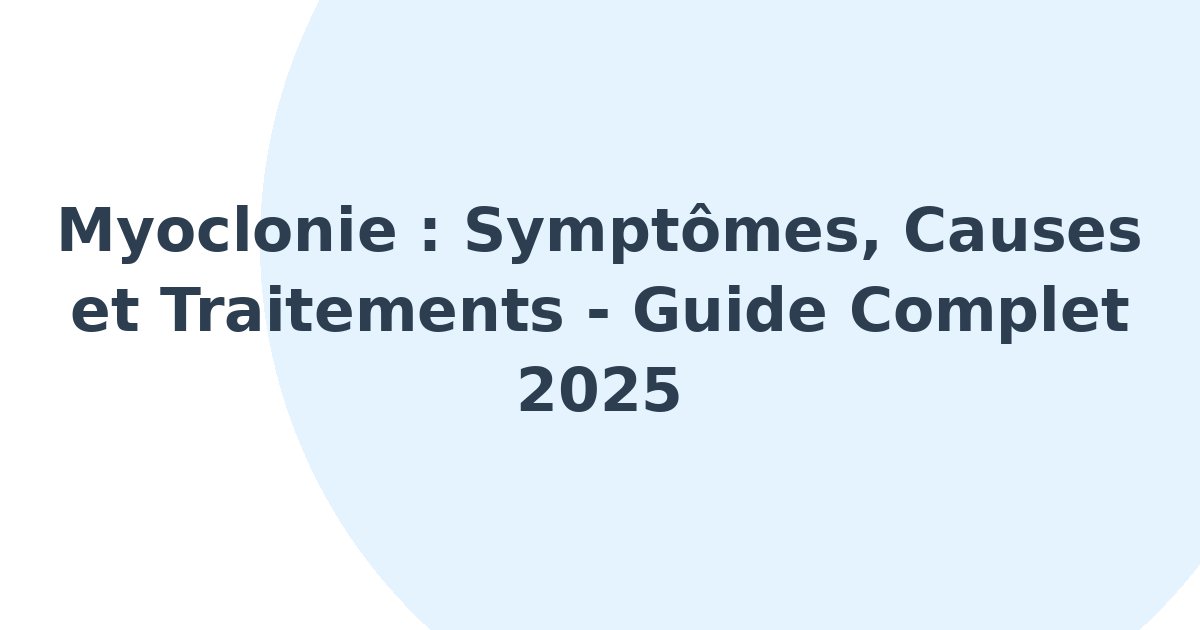 Myoclonie