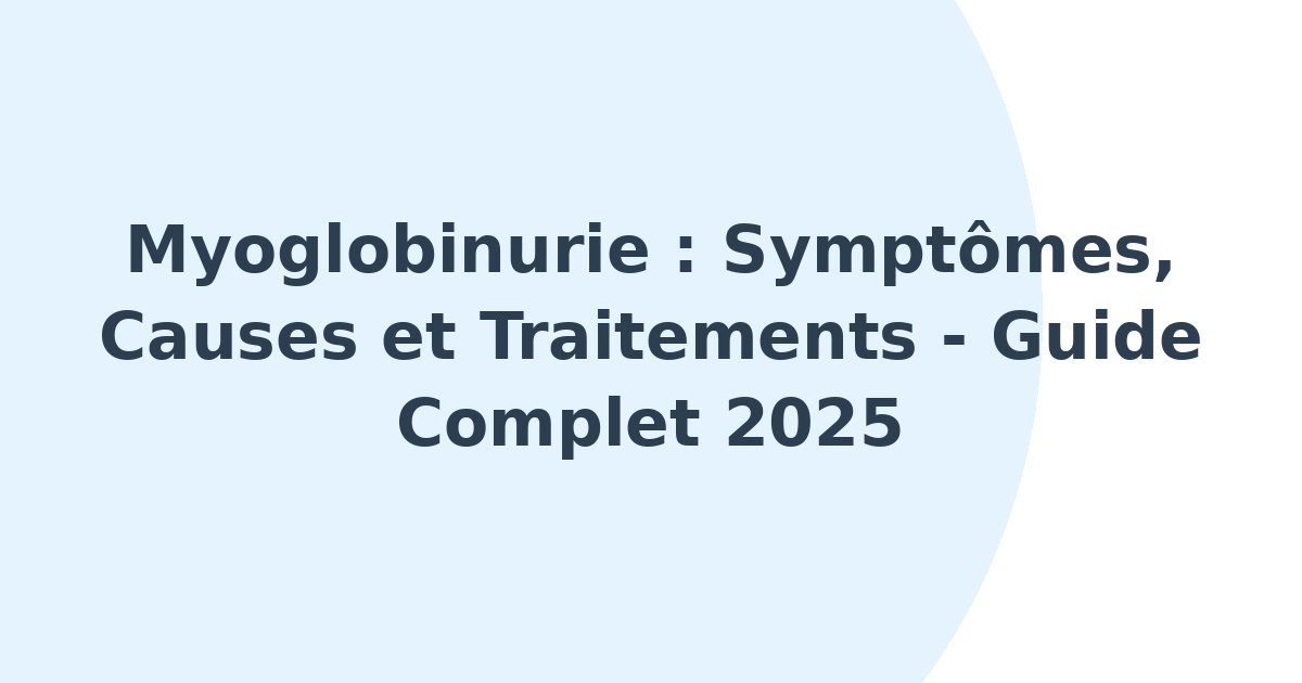 Myoglobinurie