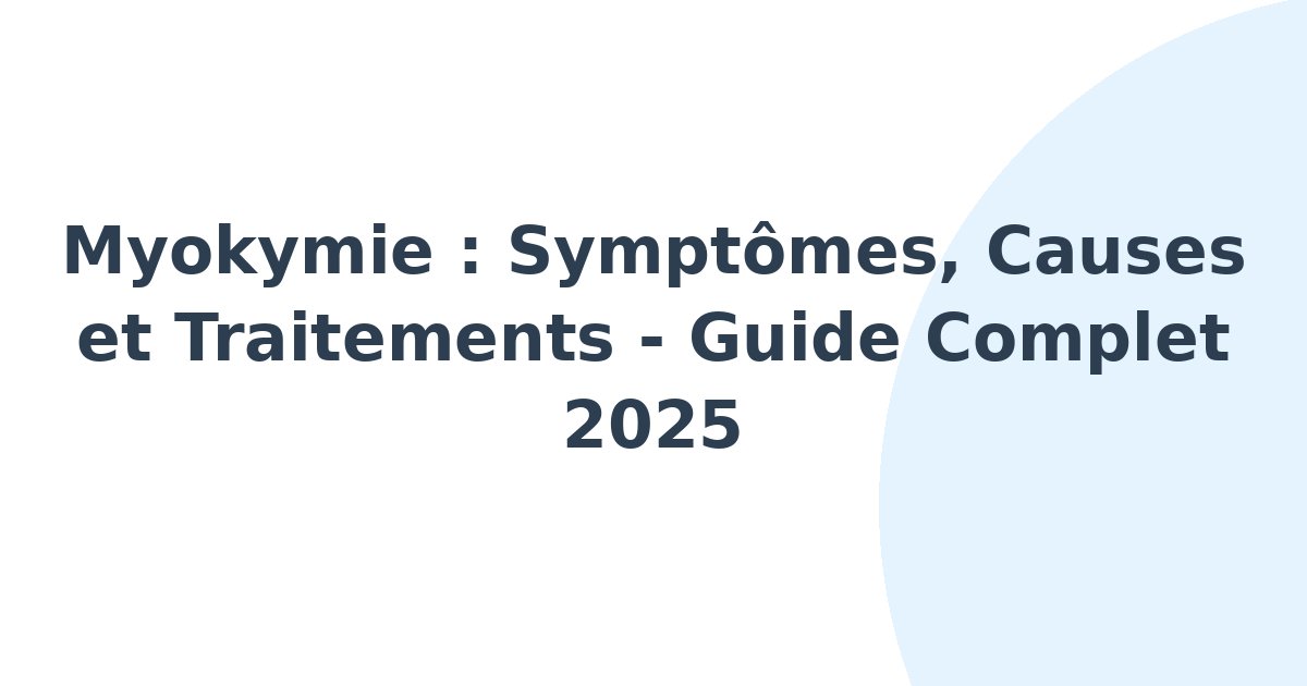 Myokymie