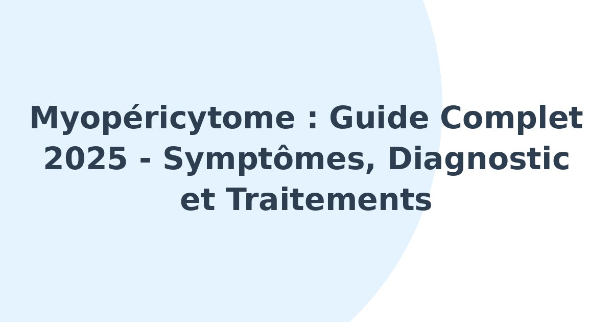 Myopéricytome