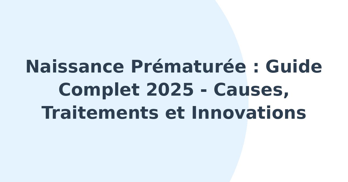 Naissance prématurée
