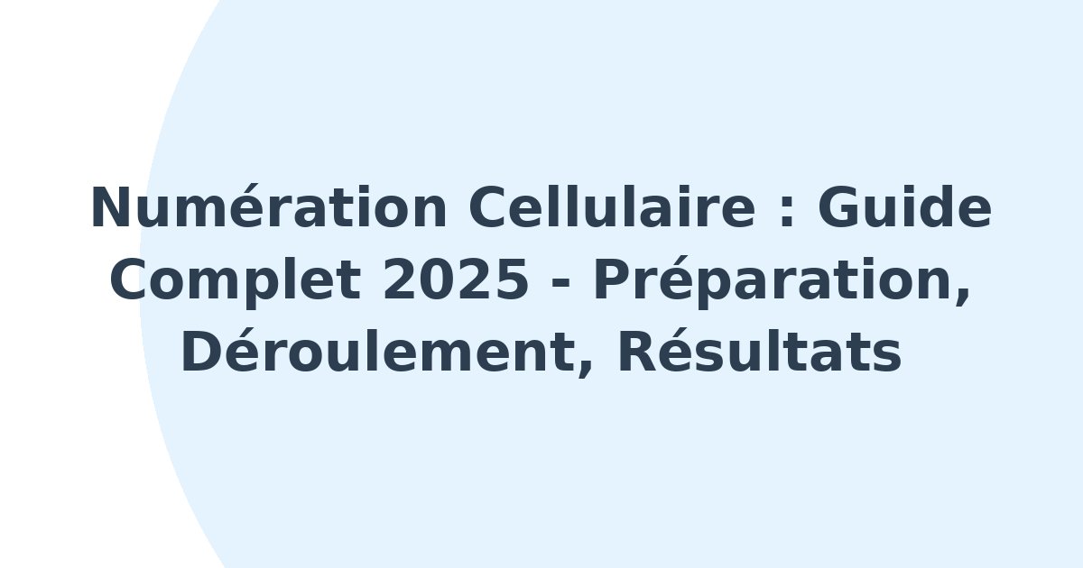 Numération cellulaire