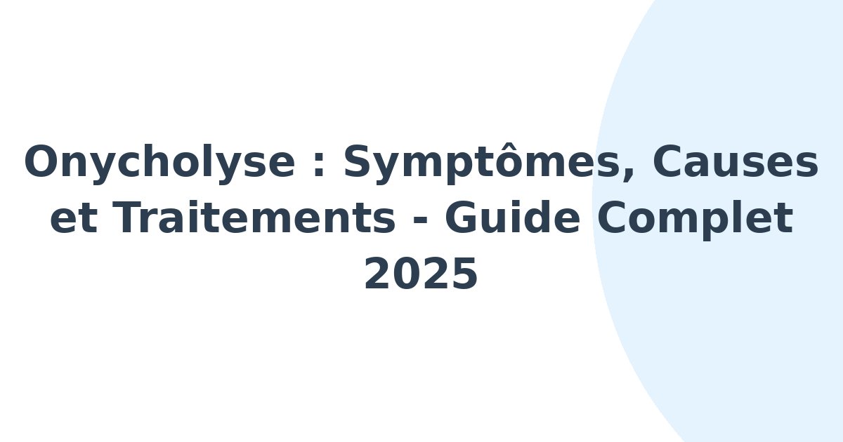 Onycholyse