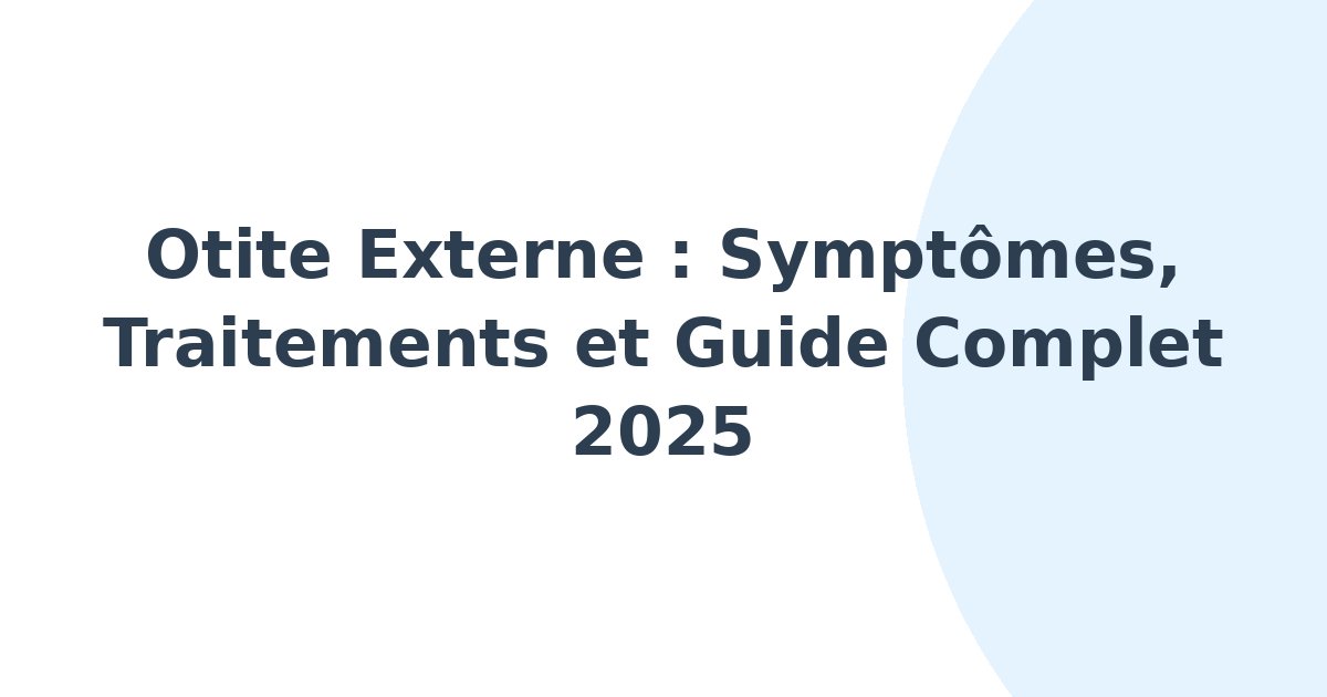 Otite externe