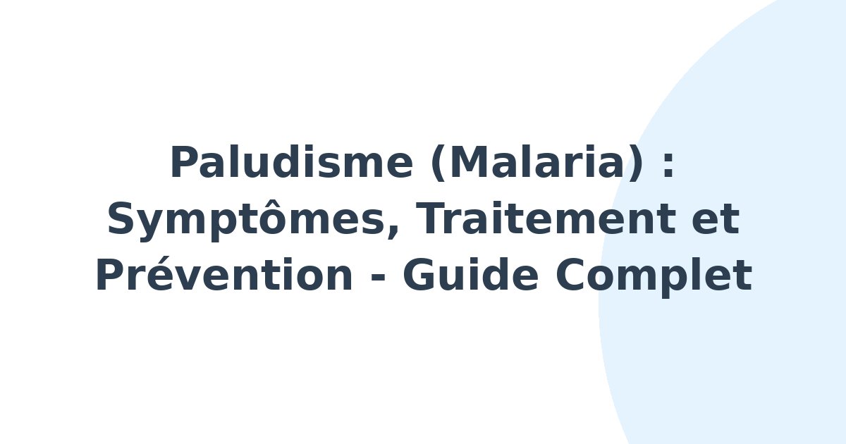 Paludisme