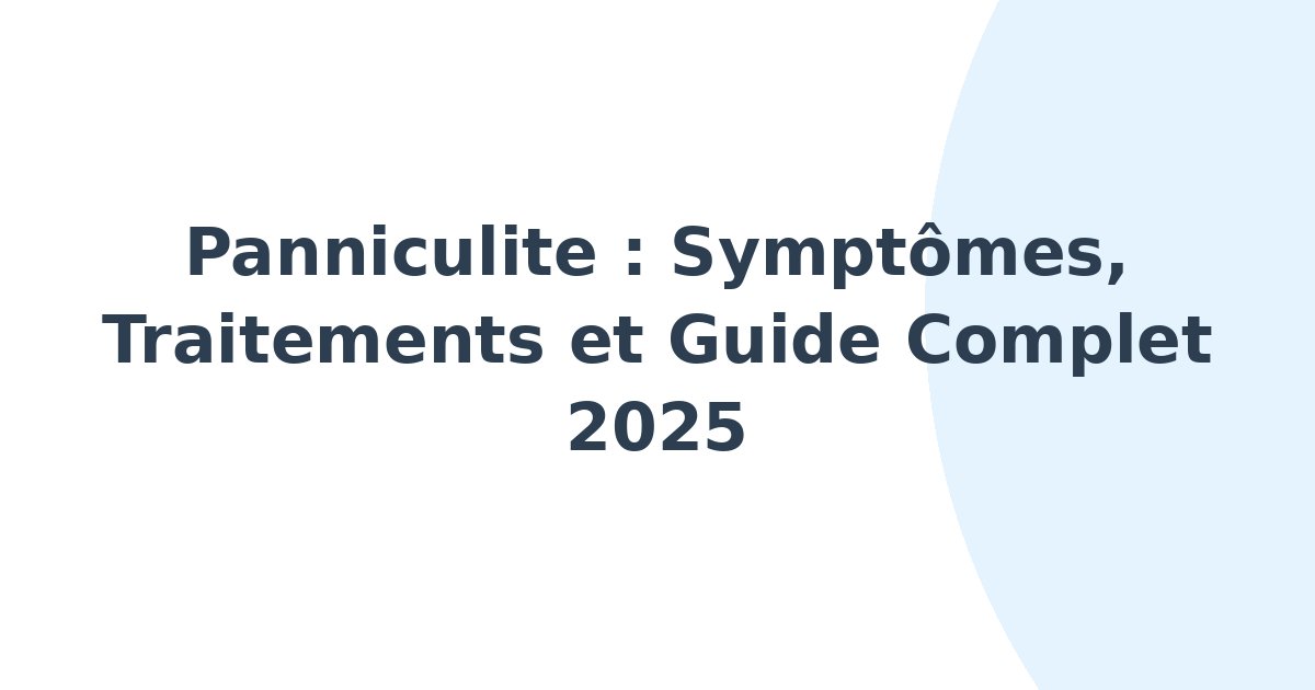 Panniculite
